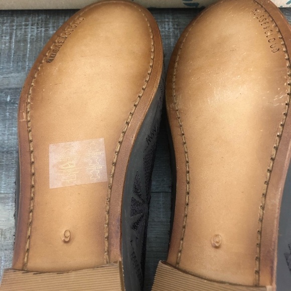 Muse & Cloud Kendal Brown Ballet Leather Flats Size 9 - Picture 8 of 9